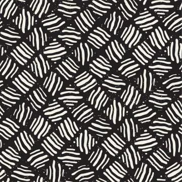 Seamless freehand pattern. Vector abstract rough lines background. Hand drawn Stockillustratie