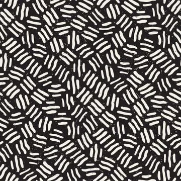 Seamless freehand pattern. Vector abstract rough lines background. Hand drawn Stock Illustration