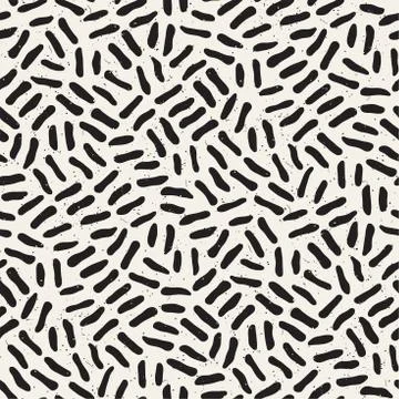 Seamless freehand pattern. Vector abstract rough lines background. Hand drawn Stock Illustration