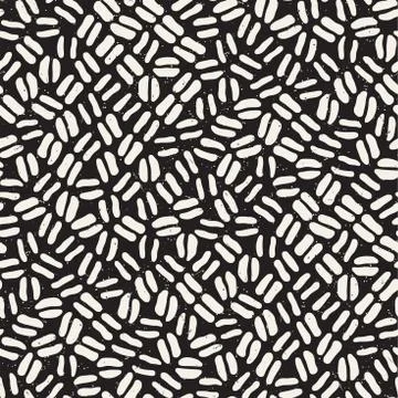Seamless freehand pattern. Vector abstract rough lines background. Hand drawn イラスト素材