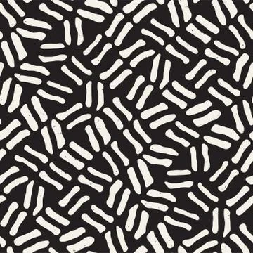 Seamless freehand pattern. Vector abstract rough lines background. Hand drawn Stock Illustration