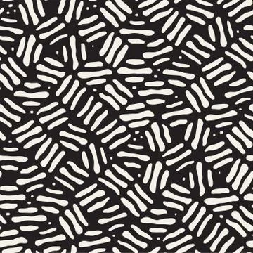 Seamless freehand pattern. Vector abstract rough lines background. Hand drawn Illustrazione stock