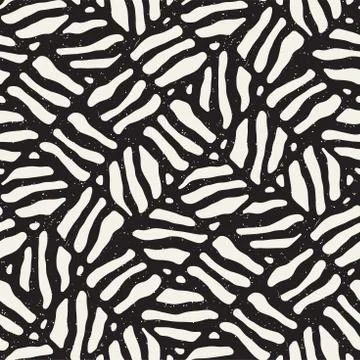 Seamless freehand pattern. Vector abstract rough lines background. Hand drawn Illustrazione stock