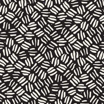 Seamless freehand pattern. Vector abstract rough lines background. Hand drawn Stock Illustration