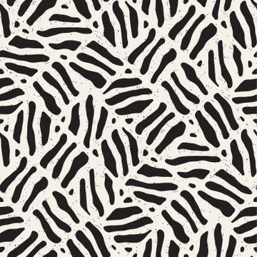 Seamless freehand pattern. Vector abstract rough lines background. Hand drawn Illustrazione stock