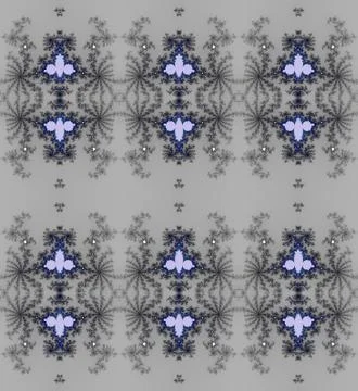 Seamless frost pattern silver Stock Illustration