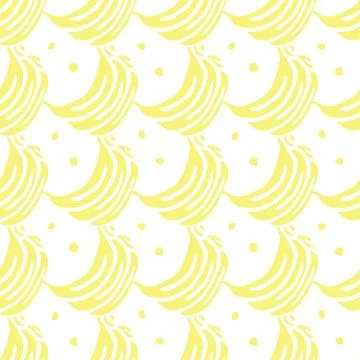 Seamless fruit pattern. doodle background with fruit icons. Fruit background Stock Illustration