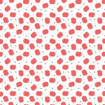 Seamless fruit pattern. doodle background with fruit icons. Fruit background Illustrazione stock