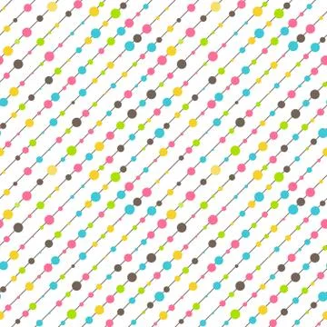 Seamless Fun Abstract Diagonal Pattern Isolated on White Stock Illustration