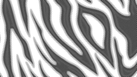Seamless funny animation of zebra pattern in halftone photocopy printed Stock Footage 130260201