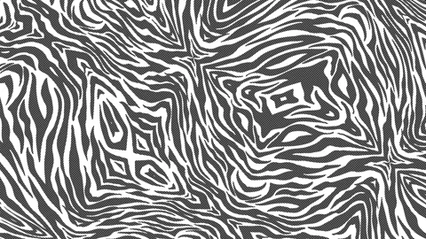 Seamless funny animation of zebra pattern in halftone photocopy printed Stock Footage 130268512