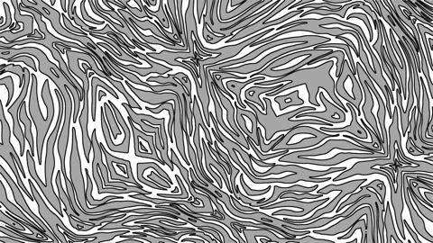 Seamless funny animation of zebra pattern in comic hand drawn style.Zine culture Video stock 135855649
