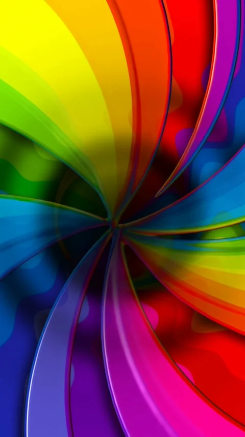 Seamless funny vertical video of a wavy rainbow background. Gay pride backdrop. Stock Footage 306743385