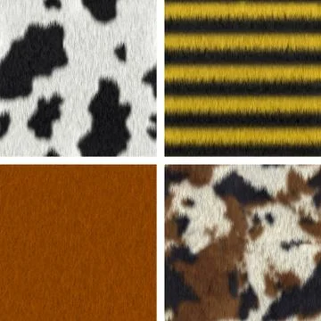 Seamless fur textures Stock Illustration