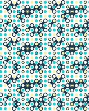 Seamless futuristic abstract pattern Illustrazione stock