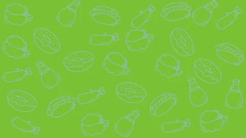 Seamless Futuristic Abstract Pattern Loop with Modern Geometric Shapes for 2025 Stock Footage 344909933