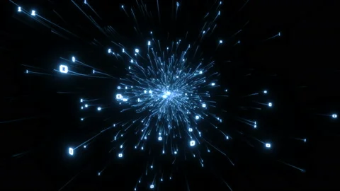 Seamless futuristic  animation of binary data cloud screen . User interface FUI 库存影片 106782393