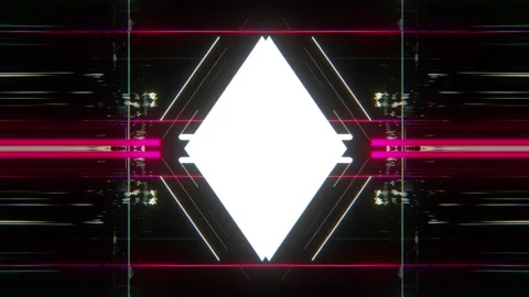 Seamless Futuristic Glitch Loop with Hi-Tech Cyberpunk Neon Motion Visuals Stock Footage 315415894