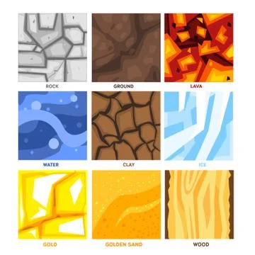 Seamless Game Patterns Set Stock Illustration