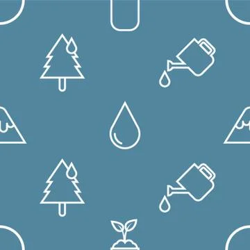 Seamless Gardening Pattern Background Illustration