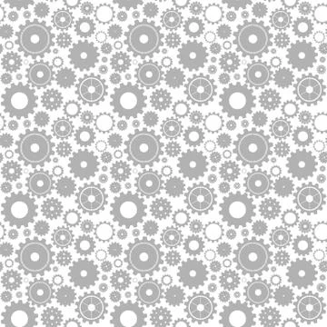 Seamless gear pattern Stock Illustration