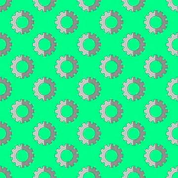 Seamless Gear Pattern. Industrial Background. イラスト素材