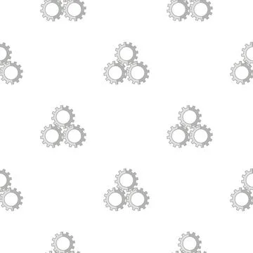 Seamless Gear Pattern Seamless Gear Pattern. Industrial Background. Mechan... 库存照片