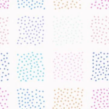Seamless gentle polka dots pattern. Points ornament イラスト素材