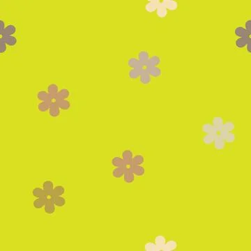 Seamless, Gentle, Simple Repeating Pattern in Flowers Stock Illustration