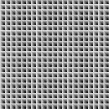 Seamless Geometric 3D Grid Pattern with Monochrome Gradient Square Cells Illustrazione stock