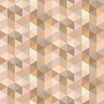 Seamless geometric abstract background. Gold, brown, gray triangles. Texture. Stock Illustration