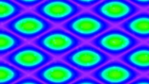 Seamless geometric abstract background pattern with vibrant blue and glowin.. Stock Footage 339789833