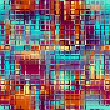 Seamless geometric abstract pattern in low poly style. Random abstract spots  Illustrazione stock