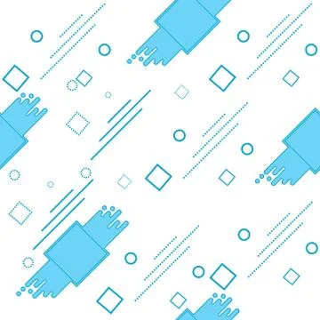 Seamless geometric abstract pattern for simple backgrounds textures and packa Stock Illustration