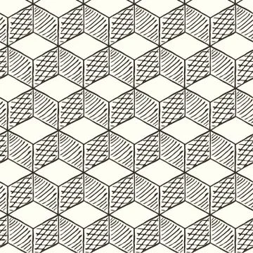 Seamless geometric abstract pattern. Vector illustration. イラスト素材