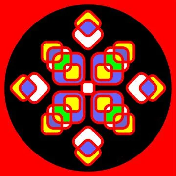 Seamless geometric abstract pattern. Vector illustration. Idea for stained glass Stock Illustration