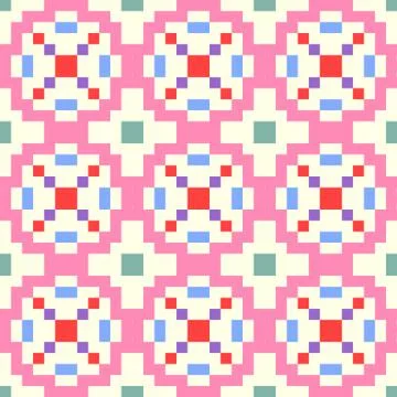 Seamless geometric abstract patterns. Vector illustration. Element, design. Stock Illustration