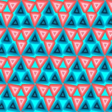 Seamless geometric abstract triangle texture background. Variegated interlocking 스톡 일러스트