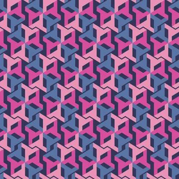 Seamless geometric abstract vector pattern design for printing and textile. Stock Illustration