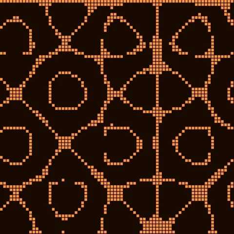 Seamless Geometric Arabesque Pattern Background, Luxury Islamic Mosaic Gold.. Stock Footage 342524601