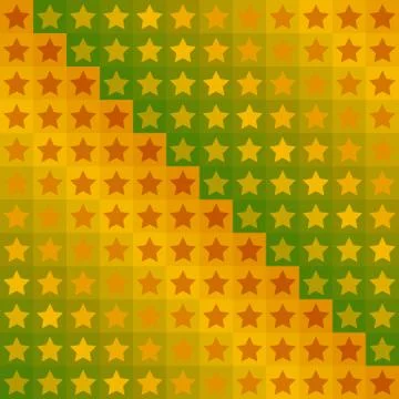 Seamless geometric autumnal colored pattern. Print or background with orange, Stock Illustration