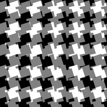 Seamless geometric background. Abstract repeatable monochrome pattern / textu Illustrazione stock