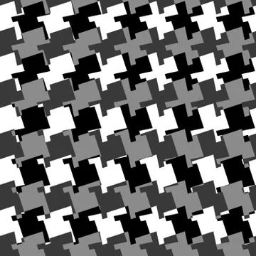 Seamless geometric background. Abstract repeatable monochrome pattern / textu Stock Illustration