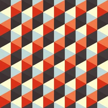 Seamless geometric background. Abstract vector Illustration. Seamless geom... Stock Photos
