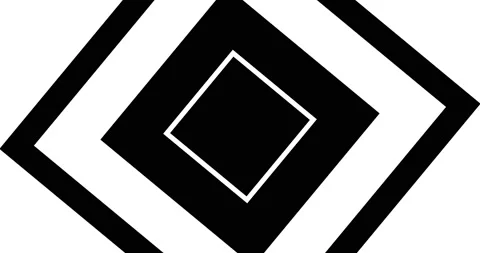 Seamless Geometric Background Loop in Black and White colors Stock Footage 182098441