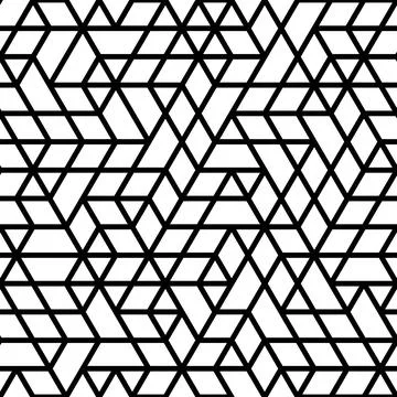 Seamless Geometric Background, Modern Abstract Pattern Stock Illustration