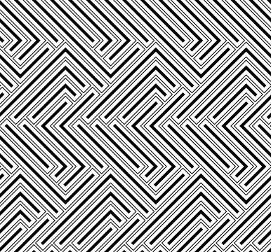 Seamless Geometric Background, Modern Abstract Pattern Illustrazione stock