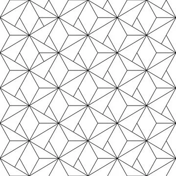 Seamless Geometric Background, Modern Abstract Pattern Stock Illustration