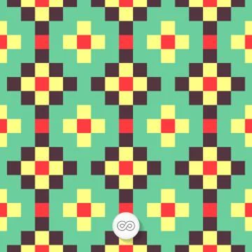 Seamless geometric background. Mosaic Stock Illustration