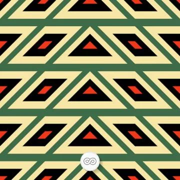 Seamless geometric background. Mosaic Stock Illustration
